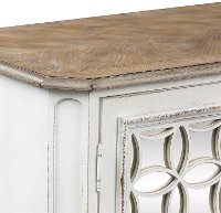 Antique White Sofa Console - Magnolia Manor-4