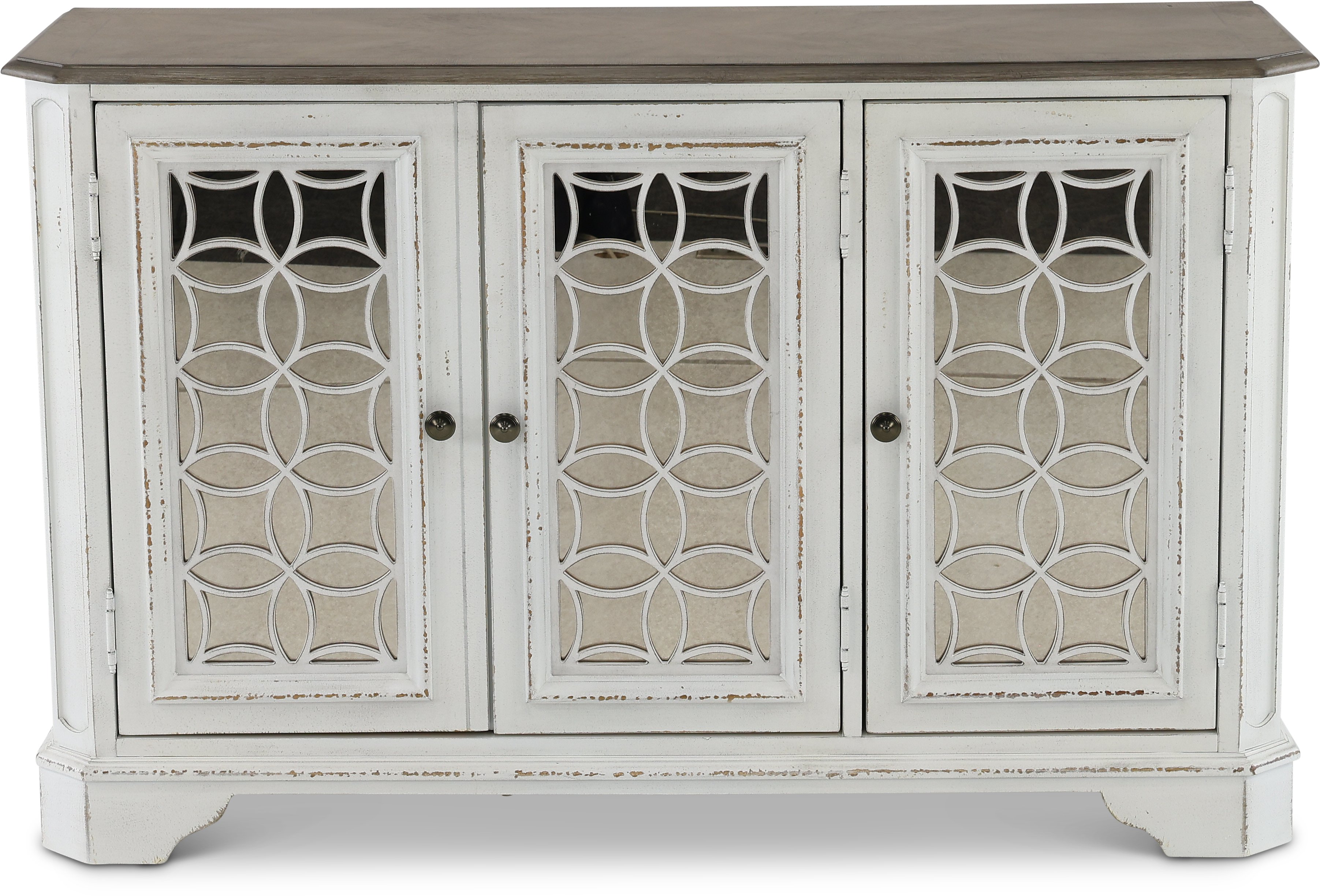Magnolia Manor Antique White Console Table-1