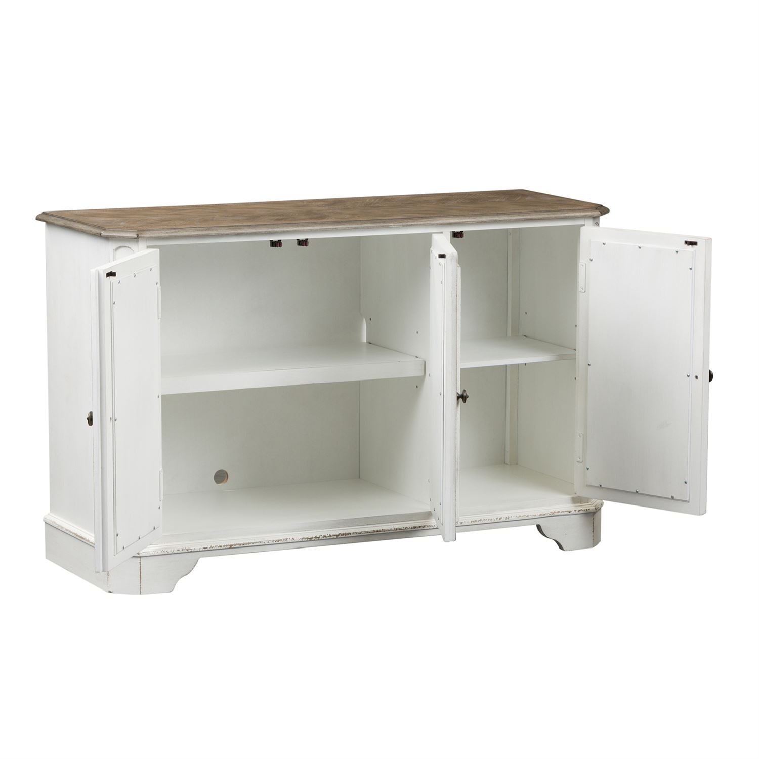 Magnolia Manor Antique White Console Table-2