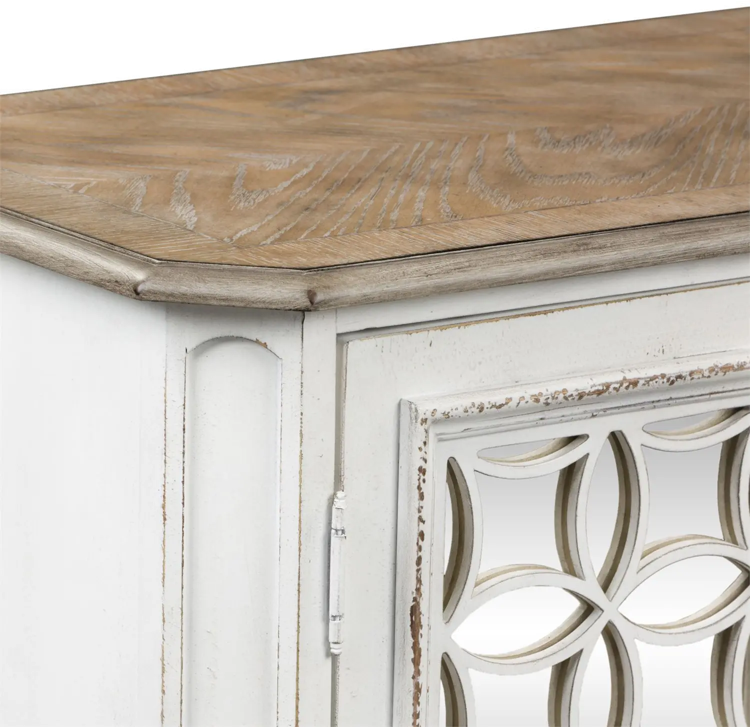 Magnolia Manor Antique White Console Table-4