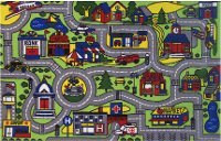 4 x 6 Small Drive Time Multi-Color Area Rug - Fun Time