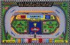 3 x 5 Small Speedway Multi-Color Area Rug - Fun Time
