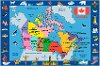 4 x 6 Small Canada Map Multi-Color Area Rug - Fun Time