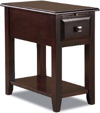 8710-021 Merlot Brown Chair Side Table - Meridien