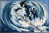 3 x 5 Small Surfing Blue Rug - Fun Time