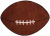 2 x 4 X-Small Brown Football Rug - Fun Time Shape