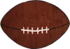 2 x 4 X-Small Brown Football Rug - Fun Time Shape