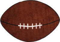 2 x 4 X-Small Brown Football Rug - Fun Time Shape
