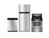 KIT Whirlpool 3 Piece Kitchen Appliance Package with Electric Range - Stainless Steel
