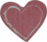 2 x 3 X-Small Pink Heart Area Rug - Fun Time Shape