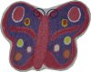 2 x 3 X-Small Pink & Purple Butterfly Area Rug - Fun Time Shape
