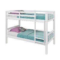 White Twin-Over-Twin Bunk Bed - Dakota