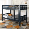 Navy Blue Twin-Over-Twin Bunk Bed - Dakota
