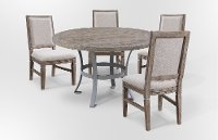 Ash 5 Piece Round Dining Set - Interlude II