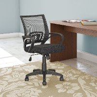 Black Mesh Back Office Chair - Workspace-2