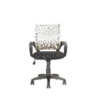 White and Black Mesh Office Chair - Workspace-5