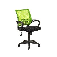 Lime Green and Black Mesh Office Chair - Workspace-3