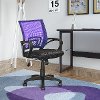 Black and Purple Mesh Office Chair - Workspace-2