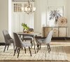 Gray 5 Piece Round Dining Set - American Retrospective-1