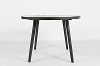 Gray Wash and Black 42 Inch Round Dining Table - American Retrospective -2
