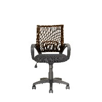 Dark Brown and Black Mesh Office Chair - Workspace-2