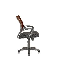 Dark Brown and Black Mesh Office Chair - Workspace-4