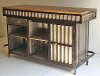 Mango and Metal Contemporary Bar Cabinet - Manava-2