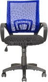 Navy Blue and Black Mesh Office Chair - Workspace-3