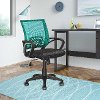Teal and Black Mesh Office Chair - Workspace