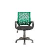 Teal and Black Mesh Office Chair - Workspace-2