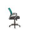 Teal and Black Mesh Office Chair - Workspace-4