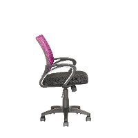 Pink and Black Mesh Office Chair - Workspace-4