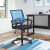 Blue and Black Mesh Office Chair - Workspace-2
