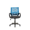 Blue and Black Mesh Office Chair - Workspace-3