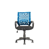 Blue and Black Mesh Office Chair - Workspace-3