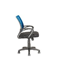 Blue and Black Mesh Office Chair - Workspace-4