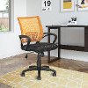 Orange and Black Mesh Office Chair - Workspace