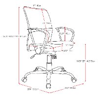 Red and Black Mesh Office Chair - Workspace-2