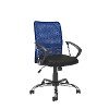 Blue and Black Mesh Office Chair - Workspace-4