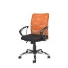 Orange and Black Mesh Office Chair - Workspace-5