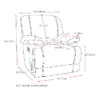 Black Bonded Leather Recliner - Lea