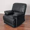 Black Bonded Leather Recliner - Lea-2