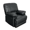 Black Bonded Leather Recliner - Lea-3