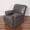 Brown Bonded Leather Recliner - Lea-2