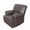 Brown Bonded Leather Recliner - Lea-4
