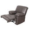 Brown Bonded Leather Recliner - Lea-5