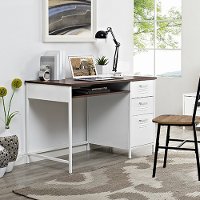 White Metal Locker Style Desk (48 Inch)