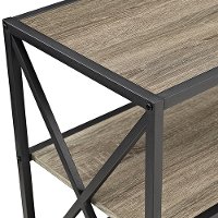 Metal & Driftwood Bookshelf (60 Inch)-2