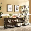 BS60XMWAG Metal & Driftwood Bookshelf Console - Walker Edison