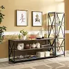 BS60XMWAG Metal & Driftwood Bookshelf Console (60 Inch)
